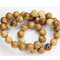 8mm Jasper Beads Natural Gemstone Beads for Jewelry Making Energy Healing Crystals Jewelry Chakra Crystal Jewerly Beading Supplies 15.5inch About 46-48 Beads Picture Jasper 8MM