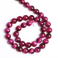 6mm 60PCS Natural Rose Pink Tiger Eye Stone Beads Crystal Spacer Round Loose Beads for Jewelry Making DIY Bracelet Accessories Strand 15 inches Energy Healing Power Rose Tiger Eye Stone 6mm