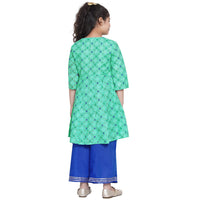 Bitiya By Bhama Girl's  Cotton Blend Kurta & Palazzo