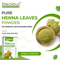 Elecious Natural Henna Powder For Hair Colour and Growth (200 Grams)