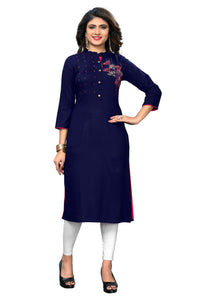 Vbuyz Women's  Rayon Straight Kurta