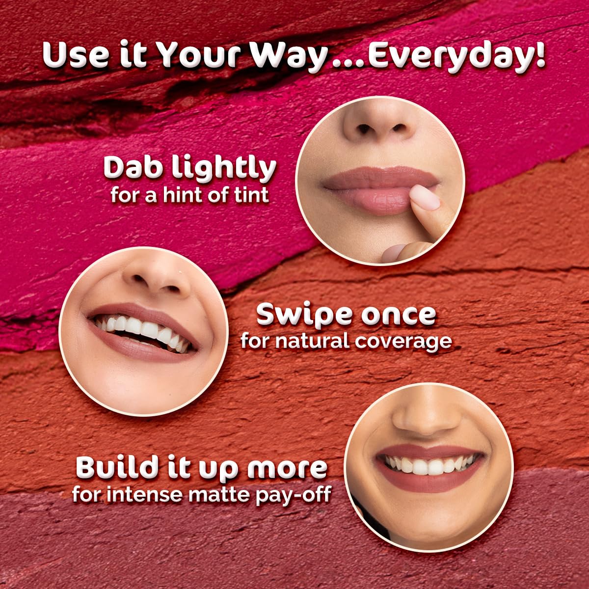 Mamaearth Moisture Matte Longstay Lipstick With Avocado Oil & Vitamin E For 12 Hour Long Stay-04 Cinnamon Nude - 2 G