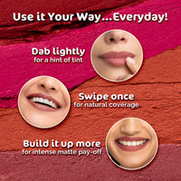 Mamaearth Moisture Matte Longstay Lipstick with Avocado Oil & Vitamin E for 12 Hour Long Stay - 2 g (Peach Nude)