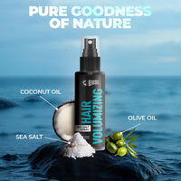 Beardo Hair Volumizing Sea Salt Spray 50ml | With Olive Oil & Coconut Oil | Hair Texture Spray & Matte Hold | Hair Volumizer Hair Setting Spray | Natural Hold Hair Spray for Men and Women