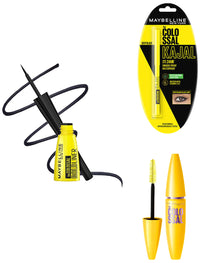 Maybelline New York Colossal Kajal, Black, 0.35g And Maybelline New York Colossal Bold Eyeliner, Black, 3g And Maybelline New York Volume Express Colossal Mascara, Washable, Glam Black, 10.7ml