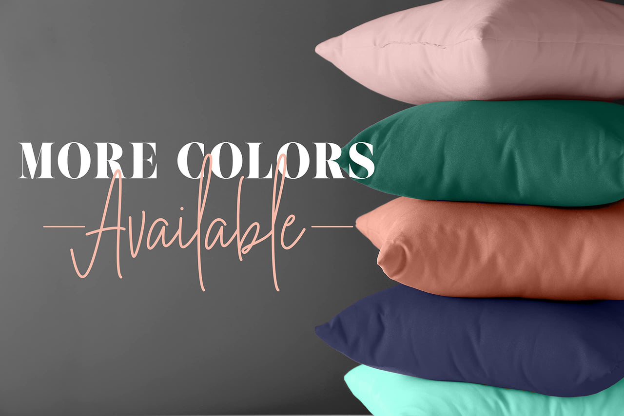 Elegant Comfort Solid Pillowcases 1500 Thread Count Egyptian Quality Microfiber - Smooth Weave, Wrinkle and Fade Resistant, Easy Slip-On, 2-Piece Set, Standard/Queen Pillowcase, Emerald Green 2-Pack