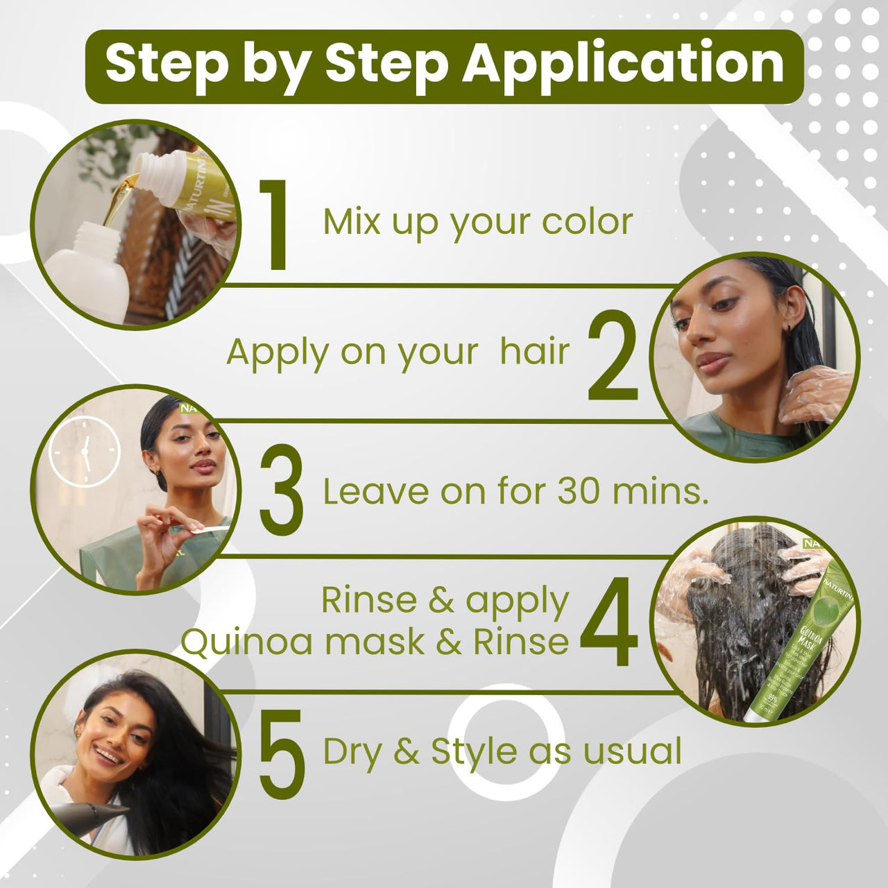 Naturtint Permanent Hair Colour Gel Medium Brown 4N|For Optimal Scalp Care| Upto 100% Grey Coverage | Long Lasting Hair Colour | Ammonia Free Vegan| No Parabens| Enriched with Olives & Organic Shea Butter