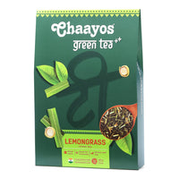 Chaayos Lemongrass Green Tea | Lemongrass Tea | Whole Leaf Loose Tea | Immunity Boosting - 100 grams [50 Cups] | Antioxidant Green Tea | Green Tea