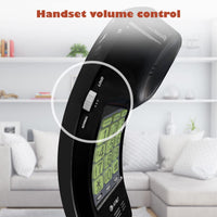 AT&T TRIMLINE 213-11 Corded Home Phone with Extra Big Buttons & Visual Ringer. No AC Power Required, Improved Easy-wall-mount, Lighted Keypad, 10 Speed Dial Keys, Volume Control,Senior Friendly. BLACK