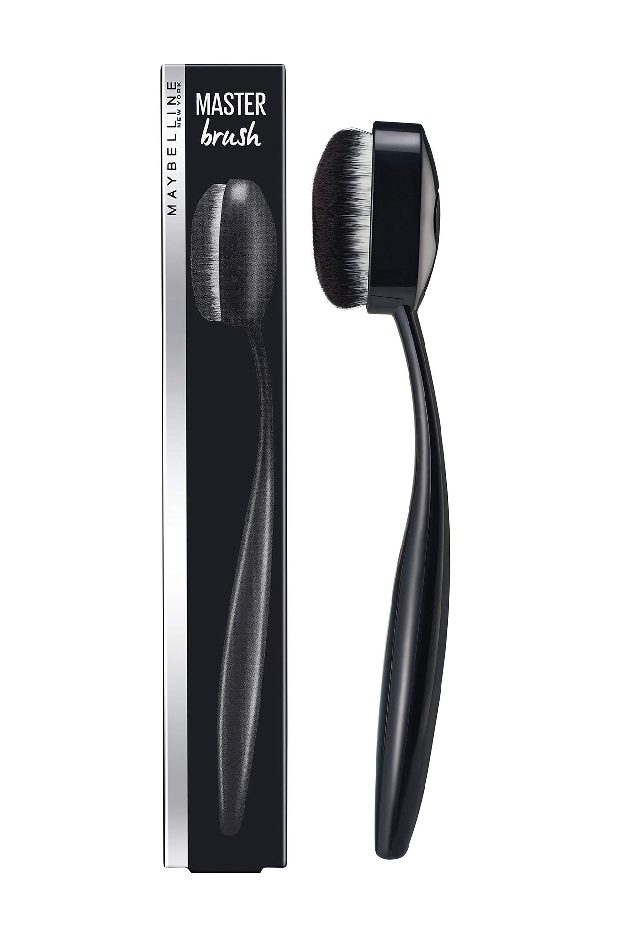 Maybelline New York Fit Me Matte+Poreless Liquid Foundation (With Pump & SPF 22), 120 Classic Ivory, 30ml with FREE Foundation Oval Brush