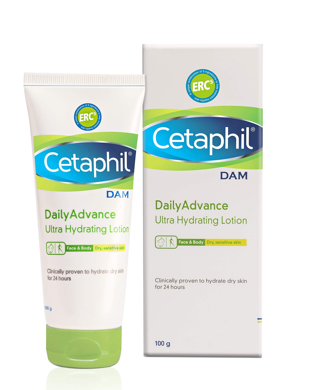 Cetaphil Dam Daily Advance Ultra Hydrating Lotion, 30g and Cetaphil Daily Advance Ultra Hydrating Lotion, 100g
