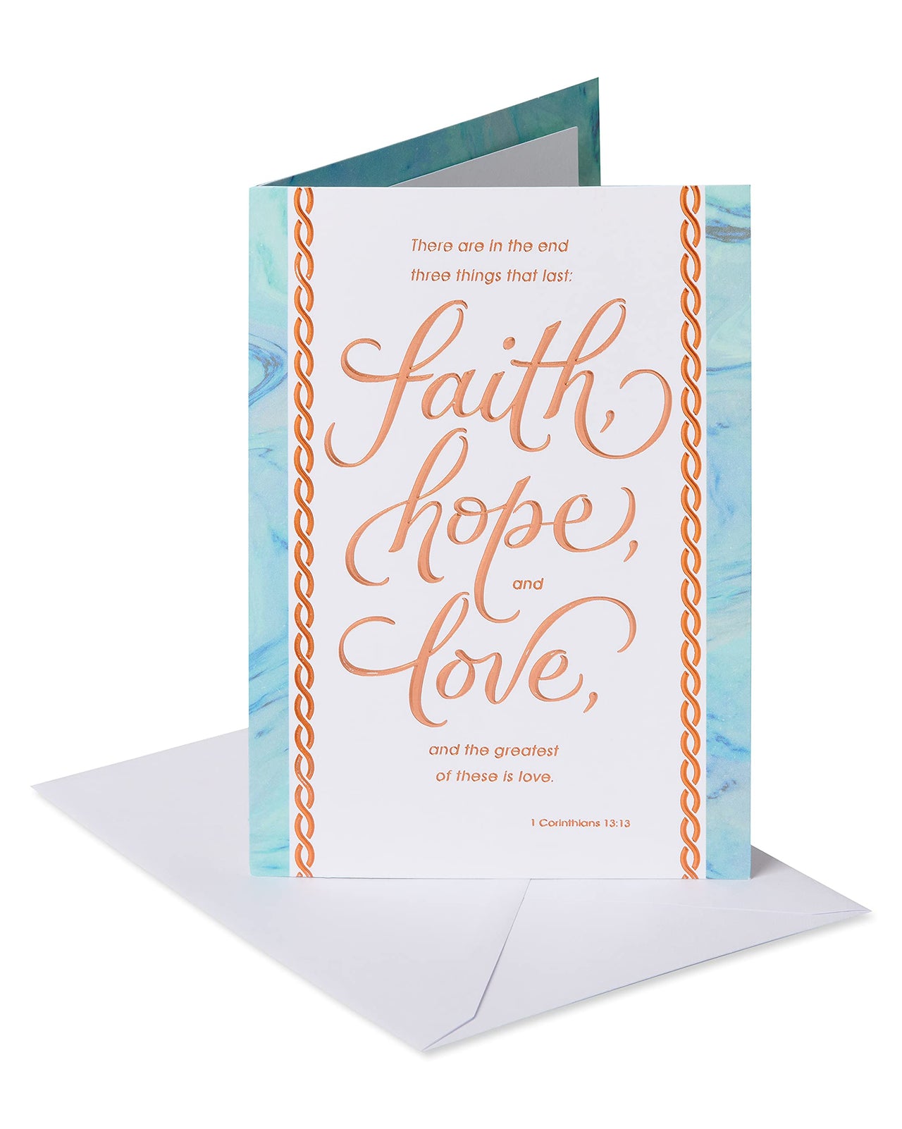 American Greetings Religious Sympathy Card (Faith, Hope, and Love) Faith, Hope, and Love
