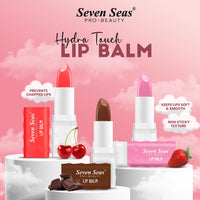 Seven Seas Hydra Touch Lip Balm | Keeps Lips Soft & Smooth | Non Sticky Texture | Prevents Chapped Lips | Highly Moisturising Lip Balm (3.5g, Strawberry)