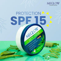 Meglow Combo of Aloe Vera Moisturizing Cold Cream Moisturizer Cream with SPF 15 Protection & Peach - Body Lotion Best Moisturizer for dry skin