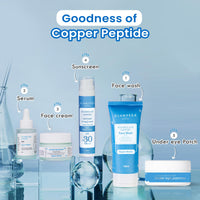 Glamveda Advanced Age Support Under Eye Patch | 1% Copper Peptide, Multi-Peptide & Hyaluronic Acid | Smooths Wrinkles, Reduces Puffiness, Fades Dark Circles & Firms | 30 Pairs