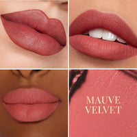 mCaffeine Shades Creamy Matte Kiss Bullet Lipstick | Moisturizing & Lightweight | Comfortable, Non-drying & Long Stay Lipstick | Infused with Cocoa Butter & Vitamin E | Lipstick for Women | 3.5 g - Mauve Velvet