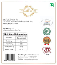The Tea Heaven | Tea Gift - Chamomile Green Tea | Tea Gift Pack-100% Natural Ingredients- 50 Grams(25 Cups)
