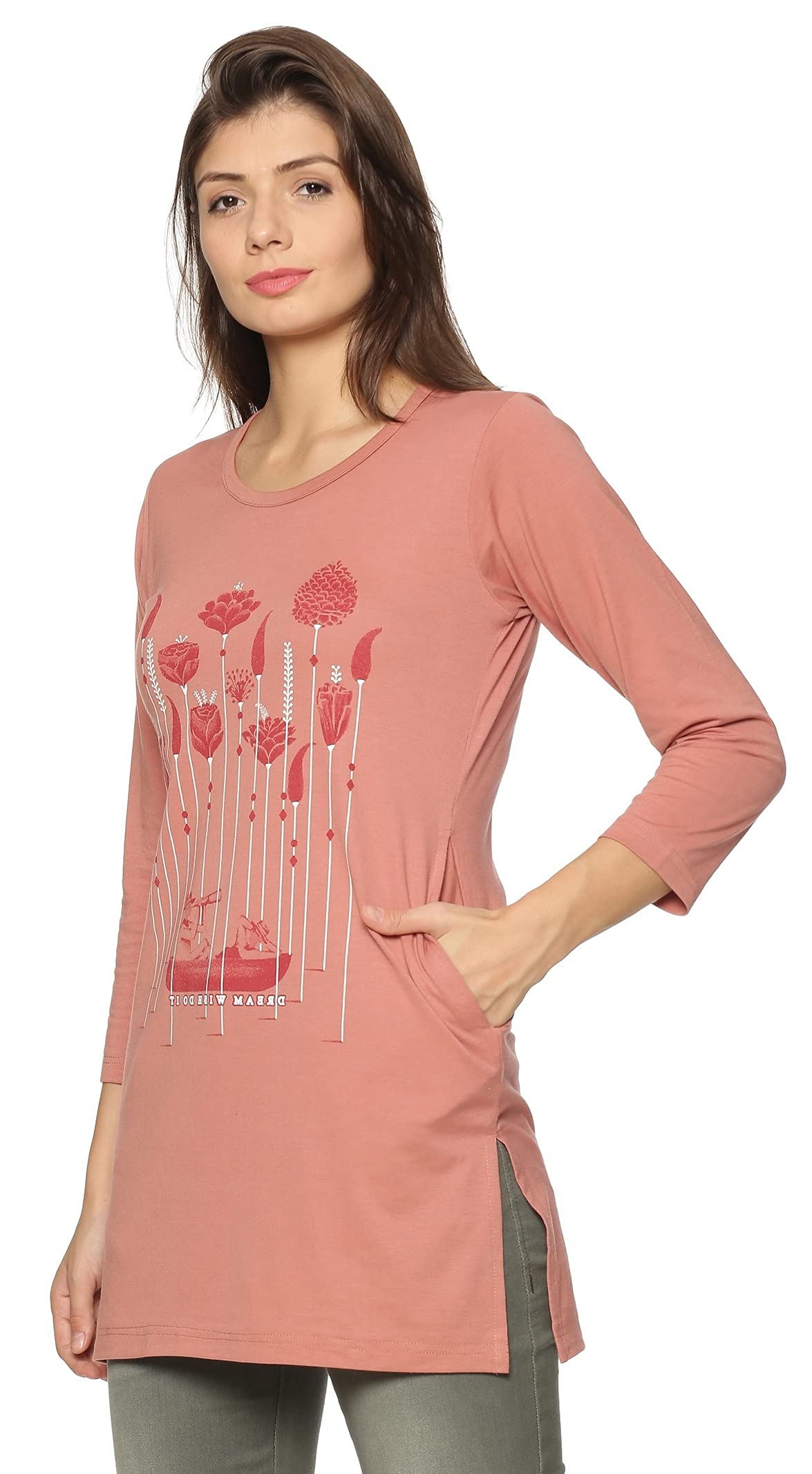 In Love Women's  Long Knee Length Night Wear Tshirts