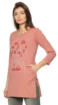 In Love Women's  Long Knee Length Night Wear Tshirts