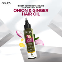 Oshea Herbals Natural Hair Growth Oil | Strengthens Hair, Prevent Hair Fall & Promotes Hair Growth with Healthy Scalp | Enriched with Onion Bulb & Ginger Extract - 110ml (Pack of 2)