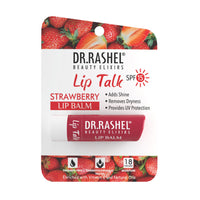 Dr.Rashel Strawberry Moisturizing Lip Balm - 4.5 gms Tinted Lip Moisturizer for Dry, Chapped & Cracked Lips, Enriched with vitamin E and Natural Oil, Intense Hydration and UV protection