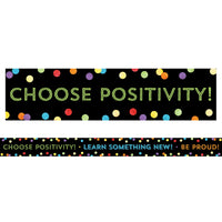 Carson Dellosa Education Carson Dellosa Celebrate Learning Think Positive Straight Borders (108303), 3’ x 3