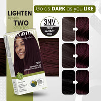 Naturtint Permanent Hair Colour Gel Burgundy 3NV | For Optimal Scalp Care | Long Lasting Hair Colour | Ammonia Free Vegan | No Parabens | Enriched with Olives & Organic Shea Butter