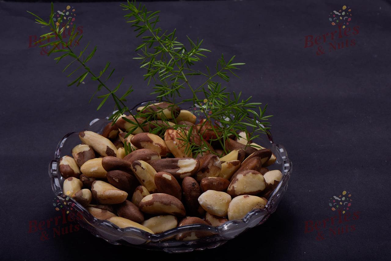 Berries And Nuts Premium Jumbo Brazil Nuts 200 Grams Pouch | Selenium Rich | 1 Pack Of 200 Grams - Kernel