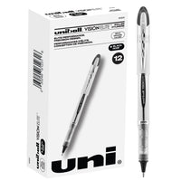 Uniball Vision Elite Rollerball Pens, Black Pens Pack of 12, Bold Pens with 0.8mm Ink, Ink Black Pen, Pens Fine Point Smooth Writing Pens, Bulk Pens, and Office Supplies Bold Point