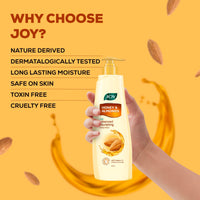 Joy Honey & Almonds Advanced Nourishing Lightweight Body Lotion 500ml | Enriched With Shea Butter | Summer Lotion With Natural Sunscreen Filters | Suitable for Normal to Dry Skin