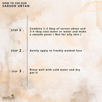 Mellow Herbals Ayurvedic Sarson Ubtan (100Gm) with Sarson Seed & Cow Milk | Cleanses Pores & Reduces Dark Patches | For Smooth & Toned Skin | Ayush Certified | GMO, Paraben and Silicone Free