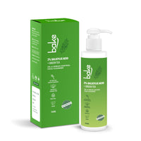 BAKE 2% Salicylic Acid Face Wash For Oily Skin with Green Tea | Sulphate free, Anti Acne Gentle Face Cleanser | Controls Oil & Sebum Production | 100ml (Fresh)