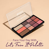 Hilary Rhoda Let’s Face It Face Palette | Highlighter & Blush | Contour | 9 Eyeshadows | Super-Fine Particles | No Fallout | Matte & Shimmer Finish -23.4g (Day Spring |Shade 01)