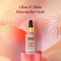 FACES CANADA 3 in 1 Liquid Highlighter – Bronze 02, 18ml | Primer | Highlighter | Strobe Serum | Luminous Finish | Lightweight Formula | Hydrating | Long Lasting Glow | Easily Blendable
