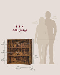 VASAGLE Bookshelf, 23.6 Inches Wide, 4-Tier Open Bookcase with Adjustable Storage Shelves, Floor Standing Unit, Cloud White ULBC164T14 1 Pack 4 Tiers (23.6