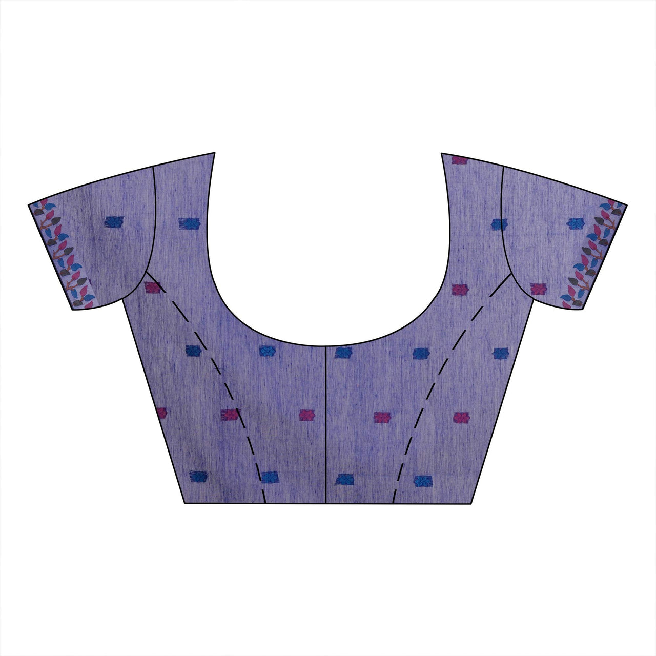 WoodenTant women’s handloom cotton saree in Green with multicolor designer Leaf in pallu