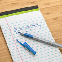 BIC Round Stic Grip Xtra-Comfort Fine Ball Point Pen, Blue, 12 Pack