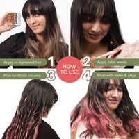 Paradyes Semi-permanent Rose Gold DIY Conditioner Based Hair Colour infused with Aloe-vera, Bhringaraj, Brahmi, Almonds & Amla 120 gm