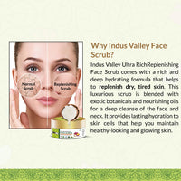 INDUS VALLEY Ultra Rich Replenishing Shea Butter Fruit Face Scrub - (50ml)