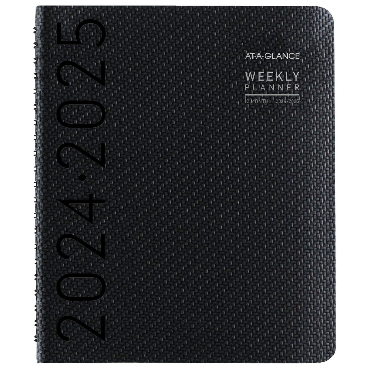 AT-A-GLANCE Planner 2024-2025 Academic, Weekly & Monthly, Half-Hourly Appointment Book, 8-1/4" x 11", Large, Monthly Tabs, Flexible Cover, Contempo, Graphite (70957X45) 2024-2025 New Edition