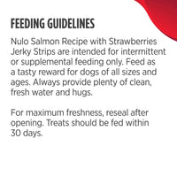 Nulo Premium Jerky Strips Dog Treats, Grain-Free High Protein Jerky Strips made with BC30 Probiotic to Support Digestive & Immune Health Salmon