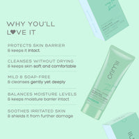 Orimii pH Balance Hydrating Gentle Face Wash with Ceramides | Hydrating & Non Drying Cleanser For Maintaining Skin Barrier - Pregnancy Safe 100ml