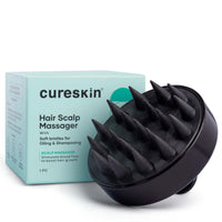 Cureskin Head Massager with Medical-Grade Silicone Bristles | Hair Massager for Hair Growth | Scalp Massager Shampoo Hair Brush, Exfoliating, Oil Massage, Anti-Dandruff