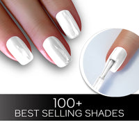 FACESCANADA Liquid Sindoor - Red, 2.5 Ml & White14 Quick Drying Glossy Finish Long Lasting No Chip Formula High Shine Nail Polish For Women Smooth Application 8 Ml