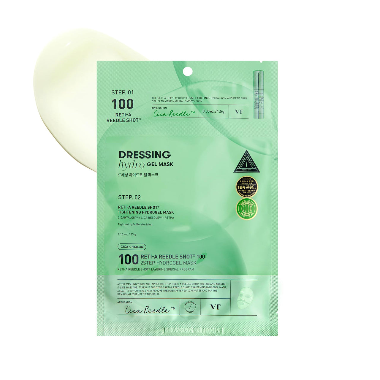 VT COSMETICS Reti-A Reedle Shot 100 2step Hydrogel Mask