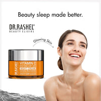 DR.RASHEL Vitamin C Night Cream Enriched with a Powerful Combination of Vitamin C & Collagen (50gm) | Fight Against Fine lines & Wrinkles | Helps Revitalizing & Nourishing the Skin | For Men & Women
