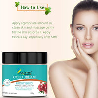 KAZIMA Brightening COLD CREAM (100g) SPF15 with Kojic Acid & Cucumber Oil