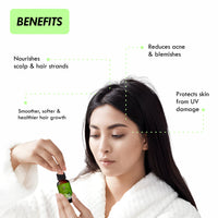 Aromatique Tea Tree Oil for Face - Tea Tree Essential Oil for Skin, Hair Growth, Scalp, Acne - Tea Tree Oil 15 ml