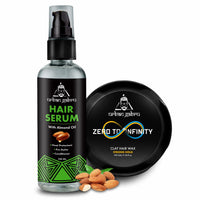 Urbangabru Combo Hair Styling Kit - Clay Hair Wax (100 gm) and Hair Serum Pre-Styler (100 ml) (Hair Wax + Hair Serum)