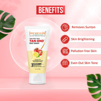 Aryanveda Blemishend Face Wash 60ml And Tanend Tan Removal Face Wash, 60ml